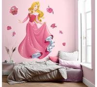 Komar Disney Self-Adhesive and Contour-Cut Non-Woven Photo Wallpaper - Aurora XXL - Size: 127 x 200 cm - Wall Sticker for Children's Room - Princess Girl - Life Size