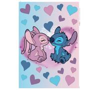 Komar Disney Stitch And Angel Cutie Self-Adhesive Vinyl Foil Wall Stickers Pack Of 22