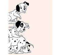 Komar Disney Wall Picture | 101 Dalmatian Playing | Children's Room, Baby Room, Decoration, Art Print | Size 40 x 50 cm (Width x Height) | Without Frame | WB006-40 x 50 cm