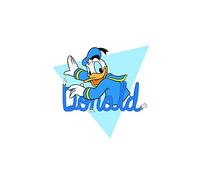 Komar Disney Wall Picture Donald Duck Triangle | Children's Room Decoration | Art Print | Size 30 x 40 cm (Width x Height) | Without Frame | WB023-30 x 40 cm