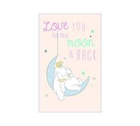 Komar Disney Wall Picture Dumbo Moon | Nursery | Baby Room Decoration Art Print | Size 50 x 70 cm (Width x Height) | Without Frame | WB029-50 x 70 cm