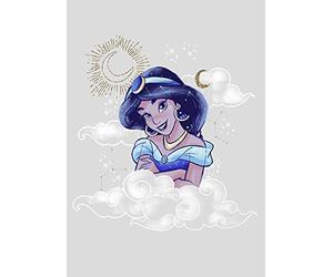 Komar Disney Wall Picture Jasmin Clouds Nursery Baby Room Decoration Art Print Without Frame Available in 3 Sizes, Colourful, WB083-50x70