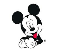Komar Disney Wall Picture Mickey Mouse Funny | Children's Room Decoration | Size 30 x 40 cm (Width x Height) | Without Frame | WB036-30 x 40 cm
