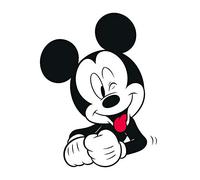 Komar Disney Wall Picture Mickey Mouse Funny | Children's Room Decoration | Size 40 x 50 cm (Width x Height) | Without Frame | WB036-40 x 50 cm