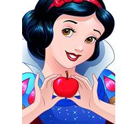 Komar Disney Wall Picture Snow White Portrait Nursery Baby Room Decoration Art Print Size 30 x 40 cm (Width x Height) Without Frame WB057 30 x 40 cm Colourful