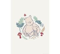 Komar Disney Winnie the Pooh Taking Care Wall Picture Size 50 x 70 cm Children's Room Wall Decoration