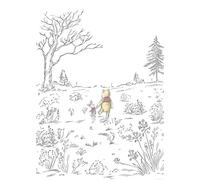 Baby bedroom Wallpaper Mural 78x110 inch giant size Disney Winnie Pooh Walk art