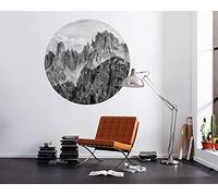 Komar DOT D1-077 Round Self-Adhesive Non-Woven Photo Wallpaper Torres Diameter 125 cm Mountains Wallpaper Wall Sticker Bedroom Living Room Wall Decoration