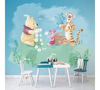 Komar DX6-033 Fleece Photo Wallpaper Winnie The Pooh Picnic Size 300 x 280 cm Width x Height 50 cm Railway Width 50 cm Wall Picture Decoration Wall Plaque Children's Bedroom
