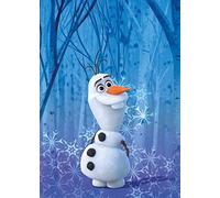 Komar Frozen Olaf Crystal - Size: 50 x 70 cm Wall Picture Poster Art Print (without frame) Disney