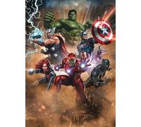Kids bedroom photo Wallpaper 78x110 inch Avengers Hulk IronMan Marvel Wall Mural