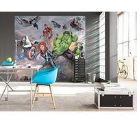 Boy bedroom wallpaper mural 9.84x9.18 ft Wall Mural Avengers Superheroes Hulk