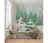 Komar IADX7-006 Non-Woven Photo Wallpaper Star Wars Endor Speeders 350 x 280 cm (Width x Height) Speed Bike Rebel Children's Room