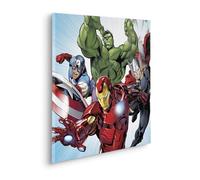 Komar Keilrahmenbild - Marvel Avengers Teampower - Größe: 60 x 60 cm