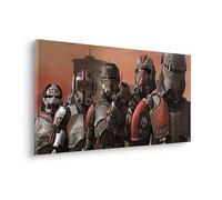 Komar Komar Stretcher Frame Picture Star Wars Bad Batch Squad Size 90 x 40 cm Children's Room Wall Picture