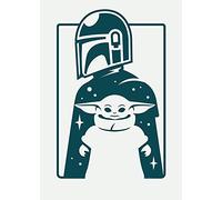 Komar Mandalorian The Child and Father - Size: 50 x 70 cm Wall Picture Poster Art Print (without frame) Star Wars