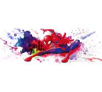 Komar Marvel 4-4123 Photo Wallpaper Spider-Man Graffiti Art Dimensions 368 x 127 cm 4 Pieces Including Paste