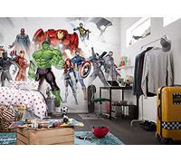 Children Wallpaper Marvel Avengers Wall Mural Colorful 500x280cm Hulk IronMan