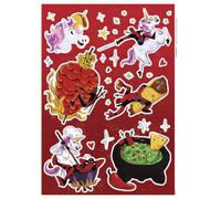 Komar Marvel Deadpool Food Self-Adhesive Wall Stickers