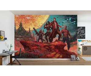 Komar Marvel Non-Woven Photo Wallpaper, Guardians of The Galaxy Panorama, Size 400 x 250 cm, Children's Wallpaper, Children's Wallpaper