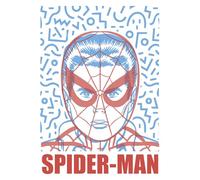 Komar Marvel Spider-Man Face Wall Picture Size 50 x 70 cm Children's Room Wall Decoration