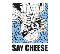 Komar Marvel Spider-Man Say Cheese Blue Wall Art 50 x 70 cm Children's Room Wall Decoration
