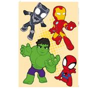 Komar Wall Sticker - Spidey and His Amazing Friends Power Group - Size 50 x 70 cm - Marvel Wall Stickers Children's Room Stickers Colourful