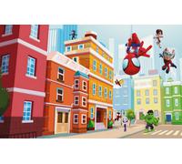 Komar Marvel Spidey And His Amazing Friends City Wall Mural, 2.5M X 4M