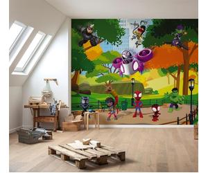 Komar Marvel Spidey Scavenger Hunt Non-Woven Photo Wallpaper Size 300 x 250 cm Children's Bedroom Wallpaper