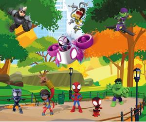 Komar Marvel Spidey Scavenger Hunt Wall Mural, 2.5M X 3M