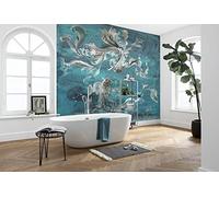 Komar Non-Woven Photo Wall Mural Flux - Fish, Underwater, Living Room, Bedroom, Decoration, Wallpaper, Size: 300 x 280 cm (Width x Height) - 6 Panels - Panel Width 50 cm