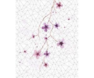 Komar Non-Woven Photo Wallpaper Cherry Tree Design 200 x 250 cm (W x H)