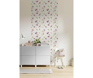 Komar Non-Woven Photo Wallpaper - Magnolia Rapport Panel - Size 100 x 250 cm (Width x Height) - Wall Wallpaper Living Room Bedroom Office Flowers Artdeco Hallway Decoration Wall Picture - P042-VD1