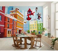 Komar Non-Woven Photo Wallpaper Marvel Spidey and His Amazing Friends City Size 400 x 250 cm Children's Bedroom Wallpaper