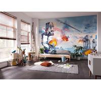 Komar Non-Woven Photo Wallpaper Star Wars Hoth Showdown Size 400 x 250 cm Children's Bedroom Wallpaper