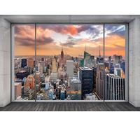 Komar NYC Outlook Non-Woven Photo Wallpaper Size 368 x 248 cm 4 Parts Including Paste