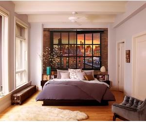 Komar Photo Wallpaper 8 TXS-882 Paper Brooklyn Brick Size: 368 x 254 cm (W x H), 8 Pieces, and Paste, Made in Germany, Bunt