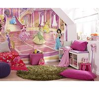 Girly bedroom wall mural Disney wallpaper Princess Party 144x100 inch children