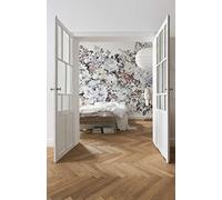 Komar Posy Non-Woven Photo Wallpaper for Living Room, Bedroom, Flowers, Flowers, Decoration, Wallpaper, Size: 400 x 280 cm (W x H), 8 Panels, Width 50 cm