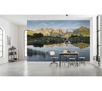 Komar SHX9-002 Non-Woven Photo Wallpaper with Mirror Design XXL Decoration Nature Landscape Bedroom Living Room Office Hallway 450 x 280 cm (Width x Height) Multi-Coloured