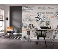 Star Wars paper wallpaper 368x254cm starships teenagers bedroom wall mural giant