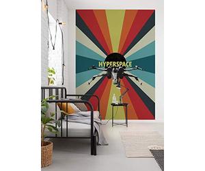 Komar Star Wars IADX4-029 Non-Woven Photo Wallpaper - Star Wars Hyperspace - Size: 200 x 280 cm (Width x Height)