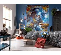 Komar "Star Wars Jedi Luke Skywalker Collage Wallpaper Mural, Multi-Colour, 4-Piece