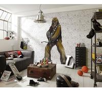 Komar Star Wars Self-Adhesive and Contour Cut Fleece Photo Wallpaper Star Wars XXL Chewbacca - Size: 127 x 200 cm - Wall Sticker, Children's Room, Life Size