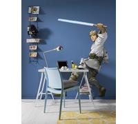Komar Star Wars Self-Adhesive and Contour Cut Fleece Photo Wallpaper Star Wars XXL Luke Skywalker - Size: 127 x 200 cm - Wall Sticker, Children's Room - Life Size