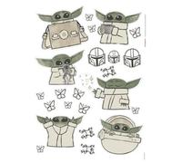 Komar Star Wars The Mandalorian Grogu Cute Self-Adhesive Wall Stickers