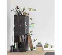 Komar Star Wars Wall Tattoo Mandalorian Founding Grogu - 50 x 70 cm (Width x Height) - 10 Pieces - Baby Yoda, Decorative Sticker, Wall Sticker, Wall Decoration, Children's Room - 14069h