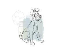 Komar Wall Picture Disney Lady and the Tramp Hello Tramp 50 x 70 cm Children's Room Wall Decoration