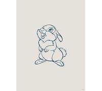 Komar Wall Picture - Hey Thumper - Size: 30 x 40 cm - Poster, Art Print, Decoration, Living Room, Bedroom, Disney