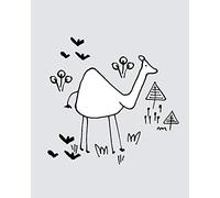 Komar Wall Picture Scribble Camel Poster Picture Living Room Bedroom Decoration Art Print Without Frame P104B-40x50 Size 40 x 50 cm (Width x Height)